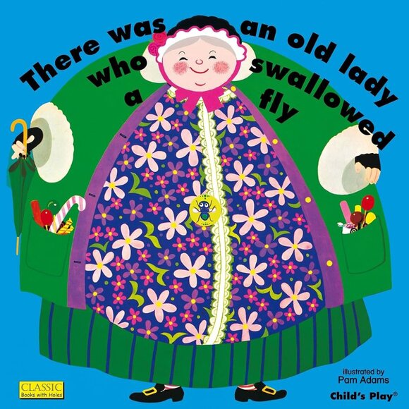 There Was an Old Lady Who Swallowed a Fly by Pam Adams Paperback Children's Book - Picture 1 of 4